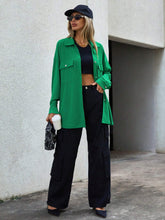 Flap Pocket Drop Shoulder Tee